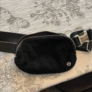 Lululemon Athletica Sherpa Black Crossbody Bag